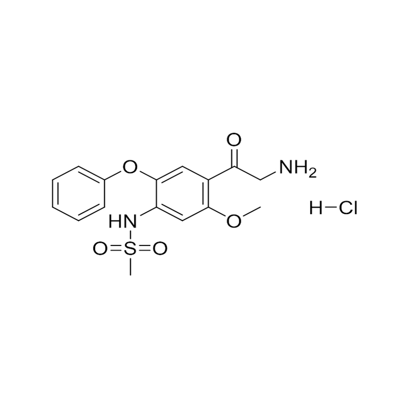 N-(4-(2-aminoacetyl)-5-methoxy-2-phenoxyphenyl)methanesulfonamide hydrochloride